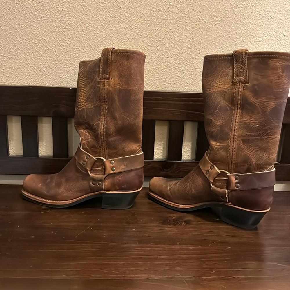 Women’s Frye harness boots